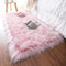 YIHAIC Faux Lammfell Schaffell Teppich Kunstfell in Super weich Lammfellimitat Imitat Fellteppich für Schlafzimmer Boden Wohnzimmer Home Decorator Teppich Bettvorleger Sofa Matte (Rosa, 60 x 90 cm)