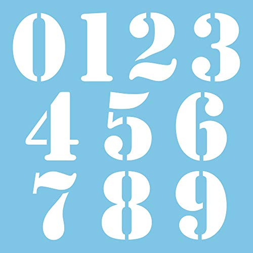 Autodomy Motorrad Motocross Nummer 10 Stücke Racer Vintage Retro | Startnummer Aufkleber Sie widerstehen Regen und Sonne | Vinyl Number Stickers Weiß