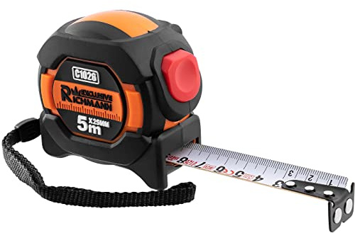 RICHMANN Måttband måttband måttband rullband rullband 3 m 5 m 8 m magnetisk nylon rullmåttband autostopp klass 1 (5 m/25 mm)