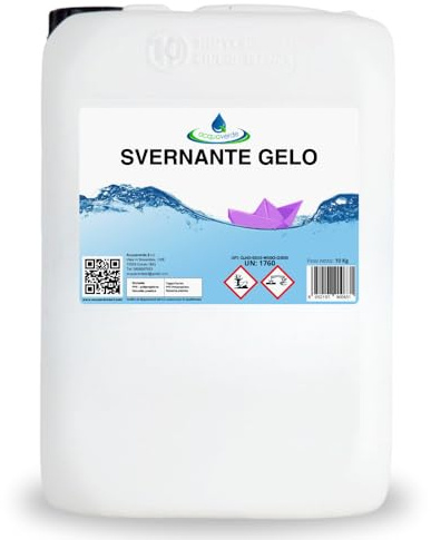 acquaverde | Svernante Gelo Liquido per Piscina - 10 kg, non Schiumogeno, Concentrato, Trattamento Invernale per il Mantenimento dell'Acqua: Antibatterico, Antialghe e con Speciale Funzione Antigelo