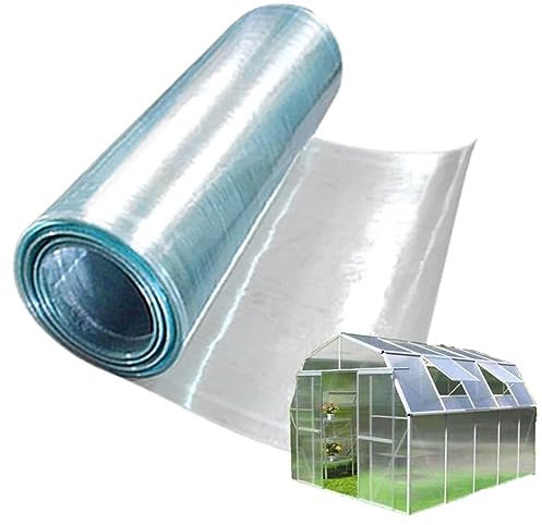 NIANXINN Polycarbonat Dachplatte Gewächshaus Platten,Leicht Zu Schneiden 0.8mm Glasfaser-Platte,Regenfeste,UV-Schutz Tageslichtplatten Stegplatten Ersatzplatten für terrassenüberdachung (0.5x3m)
