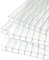 Set 4X Hohlkammerplatten für Gewächshaus 60,5 x 121 cm - Polycarbonatplatten, Kunststoffplatten 4mm, Wetterfeste Gewächshausplatten, Polycarbonat Stegplatten, Transparent & UV-beständige