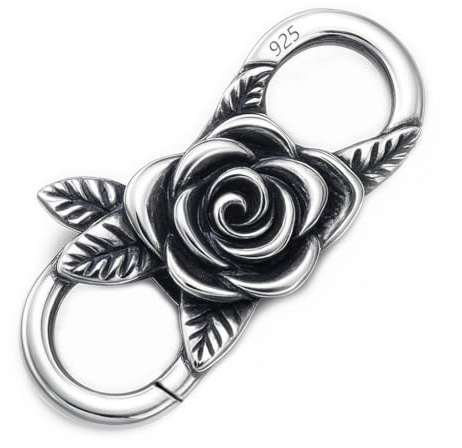 My-Bead Chiusura a catena in argento Sterling 925 Doppia chiusura aragosta Chiusura gioielli Bracciali Collane Fai da te