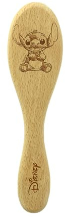 Disney – Spazzola in Legno Bambino con Personaggi Animali – Denti Sottili per Capelli Fini – Modello Casuale Bambi, Panpan, Simba o Stitch – Accessorio Ufficiale