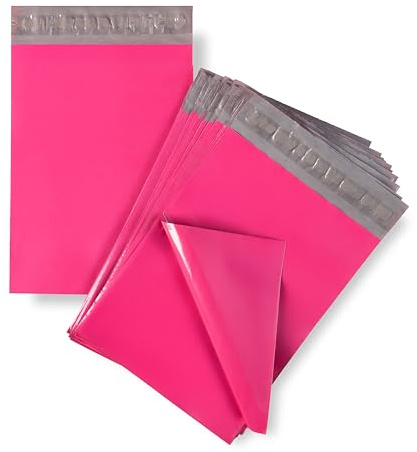 PAKICO | Paquete de 50 bolsas de embalaje B4 26 x 35 cm | Sobres de envío rosados | Sobres de envío opacos | Bolsas de envío de tamaño mixto | Bolsas postales | Bolsas de envío | Bolsas