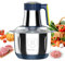 Hachoir éLectrique 500W, 4L Mixeur Hachoir Multifonctions Inox, 5 Vitesses de 6 Lames, Coupe Rapide en 10s, Idéal pour Hacher Toutes Sortes de Viandes, LéGumes, Fruits et éPices.