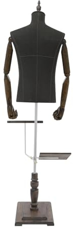 Mannequin de couture pour homme, mannequin de vitrine pour magasins de vêtements, mannequin de vitrine réglable en hauteur, convient pour les boutiques, les grands magasins, les magasins de couture et
