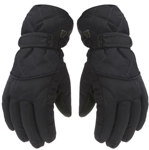 Genérico Guantes de esquí para niños y niñas engrosamiento invierno algodón frío deportes impermeables a prueba de viento guantes de nieve para niños y niñas
