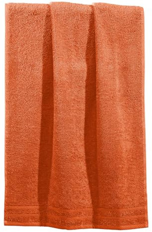Erwin Müller Handtuch Heidelberg 100% Baumwolle orange Größe 50x100 cm - saugstark, gut trocknend, kompakt, leichte Qualität - ideal für Sport, Strand, Reisen (weitere Farben)
