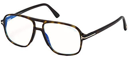 Tom Ford FT 5737-B BLUE BLOCK Dark Havana/Blue Filter 56/15/145 Herren Brillen