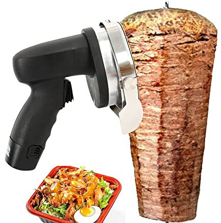 DiLiBee Couteau à kebab électrique sans fil - Couteau à kebab - Sans fil