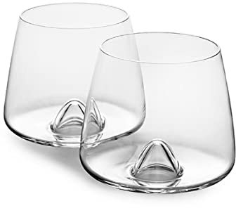 Norman Copenhagen Designer Red Wine Glasses Swirl Eddy Rock Spin Whiskey Glass Cognac Brandy Snifters Liqueur Cup Whisky Tumbler