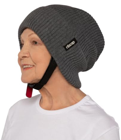 Ribcap Lenny Medical Grade Protective Helmet | Grey | Extra Large (Head Circumference 62-64 cm) | Soft Helmet for Epilepsy | Protective Helmet for Seizures | Fashionable and No Stigma