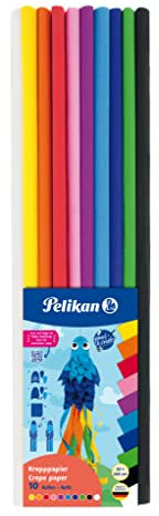 Pelikan Bastelkrepp, 10 Farben sortiert, 1 Set