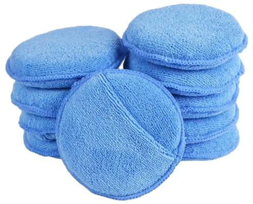 Pad Applicatore Cera Pad Microfibra Spugna Di Lucidatura A Mano Con Tasca Per Le Dita Per Auto 10pcs