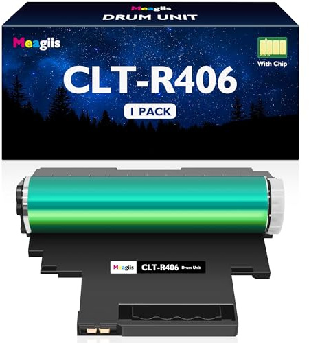 Meagiis CLT-R406 Unité de Tambour Compatible pour Samsung CLT-R406 R406 pour Samsung Xpress C480W C480FW C480 C460W C430W C460FW C410W CLP 365W CLP-365W CLP360 CLP-365 CLX-3305 CLX-3300 (1 Paquet)