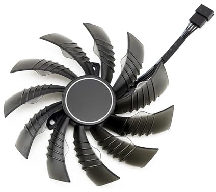 Gigabyte RTX 3060 2070 2060 GTX 1660 Ti EAGLE/SUPER WINDFORCE GPU Fan (95mm) Replacement Fan for Gigabyte Graphics Cards, VGA Card Replacement Fan PLD10010S12H (Fan A (Anti-Clockwise Blade))
