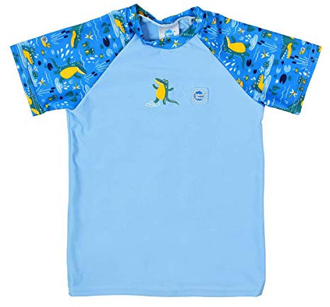 Splash About Kinder UV Schutz Rash Top Kurz Arm (Crocodile Swamp, 2-3 Jahre)