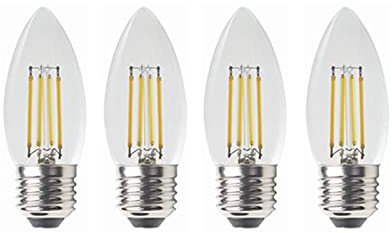 WELSUN 12V Basse Tension LED Ampoules - Blanc Chaud 2700k 4W E26 / E27 40W Équivalent - DC Ampoule pour RV, Projet de Panneau Solaire, Bateau, éclairage Hors réseau, Paquet de 4