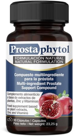 Prostaphytol | Complesso per la prostata con Saw Palmetto, zinco e vitamine | Aiuta a regolare l'urgenza urinaria | Favorisce la salute maschile | Favorisce la regolazione e la potenza | 30 capsule