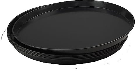 GVK ECO 5 Stück Pizzablech rund aus Blaublech Ø 50cm schwere Profiqualität