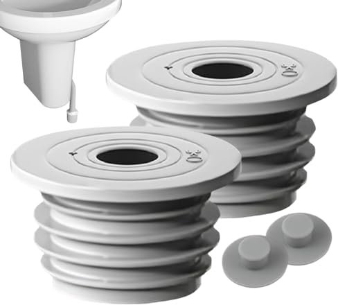2 tapones de drenaje para desagüe de lavadoras, 2 tapones de drenaje de suelo antiolores, tapa de sellado, anillo de sellado de tubo de cocina para lavandería, baño, bañera,