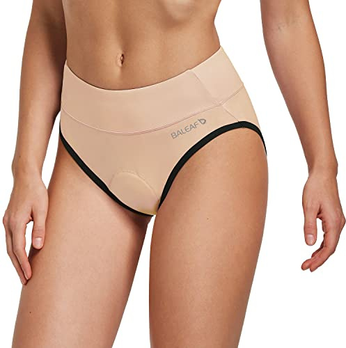 BALEAF Cykelsport underkläder 3D vadderade cykelshorts lätta snabbtorkande cykelbyxor ventilerande cykelkalsonger med 3D gel sittdynor, ROSA, XL