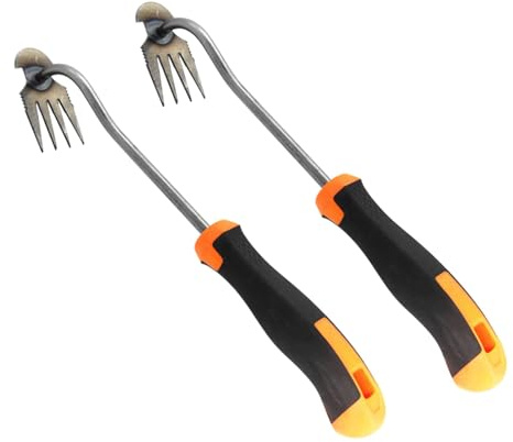TAOLE Rastrello Elimina Erbacce, Estirpatore di Erbacce da Giardino Sarchiatrice Manuale Pinza per Tarassaco, Attrezzi da Giardino, Decespugliatore Professionale