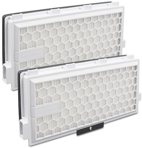 2 HEPA Airclean Plus 50 Filters für Miele Compact Cl & C2, Complete C2 & C3, SF-HA 50 Filter for Model # S4, S5, S6, S8, S4000, S4999, S5000, S5999, S6000, S6999, S8000, S8999 Staubsaugerfilter
