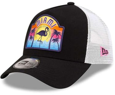 New Era Gorra de béisbol 9Forty Trucker para adultos, color negro