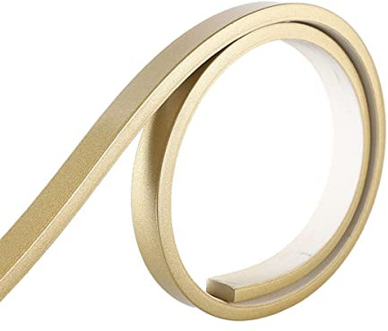 Marble Pattern PVC Self Adhesive Wall Border Stickers for Cabinet Edge Ceiling Edge and Countertop Champagne Color Wall Edging Wallpaper Border Trim for Home Decor