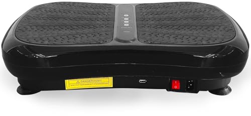 Vibration Plate,Vibration Platform Exercise Machine For Lymphatic Drainage, 330 LBS Capacity Vibration Plate For Whole Body Workout with Bluetooth,Resistance rope, Remote Control