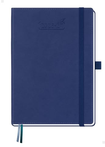 BEZEND Agenda 2026 2027 Semainier 21 x 15,5 cm de Juil. 2026 à Déc. 2027 | Agenda Scolaire A5 avec Pages de Notes, Créneaux Horaires, Porte-Stylo Fixe, Couverture Rigide en Cuir PU, Canneberge