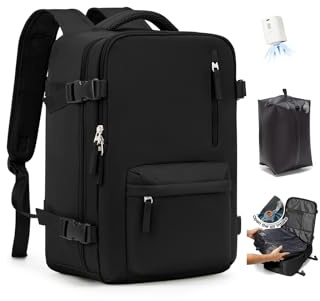 SZLX Mochila De Vacío Equipaje De Mano Mujeres, Mochila Airbag Con Sistema De Vacío Para Viajes, Ryanair Mochila De Viaje Tamaño Cabina Con Bomba Impermeable Maleta De Vacío Para Hombres