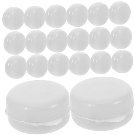 Sonajeros de Plástico Blancos 20 Piezas para Reparar Juguetes | Inserciones Aplicables, Instalación Fácil, para Muñecos y Peluches, Uso en Guarderías y Detalles de Fiesta