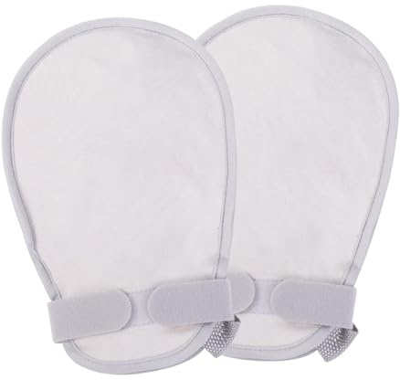 Lightweight Cotton Anti-Scratch Finger Gloves for Teens & Small Hands, Reusable Hand Mitts to Prevent Picking & Scratching Skin, Washable Comfort Gloves for Teenagers, Sensitive Skin & Small Sizes