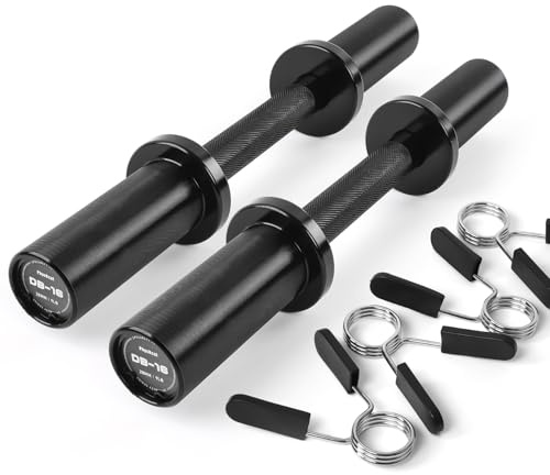 PhysKcal Coppia di manubri regolabili per dischi da 50 mm, manico Olympia-Dumbell da 16 con manico da 28 mm, Dumbell Bar per dischi Olympia