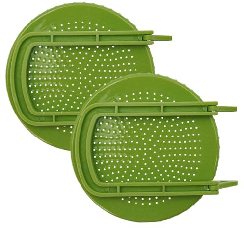 para Tarros de Germinación - Juego de 2 Piezas Reutilizables de Ancha - Para el Crecimiento de Brotes con Soporte,Para Germinación Hidropónica, Cultivo En Hogar, Interior, Balcón, Frijol, Alfalfa