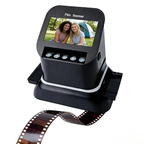 Escáner de Diapositivas de película Alta resolución de 22 MP con Pantalla LCD de 4,3 Convierte Diapositivas de Negativos de 120/135/126/127 a JPEG Digital