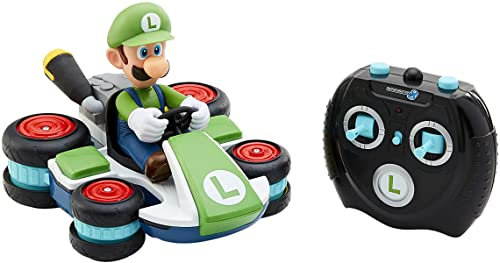Nintendo Super Mario Radio Control Luigi Kart con Modo Antigravedad – El Coche Realiza Acrobacias, Derrapes, Trucos y Giros 360 Grados – Tiene un Alcance de hasta 30 Metros