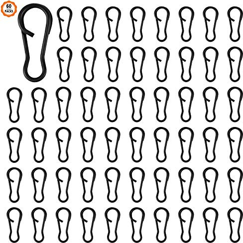 Ledoo Lot de 60 crochets à émerillons Lock Duo-Lock pour accessoires de pêche en eau douce et en eau salée
