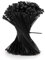 QIMEI-SHOP 500 Pièces Collier de Serrage Noir 200 x 2,5 mm Attache Câble Plastique Serre Câbles Électriques pour Cable Management Jardinage