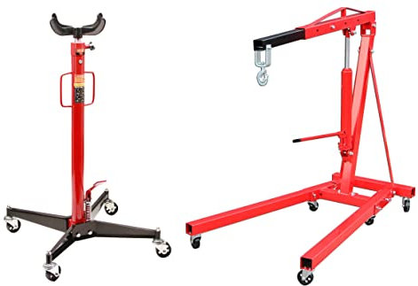 otgerlensker products Getriebeheber 500 KG Hydraulik + 2000 kg Werkstattkran