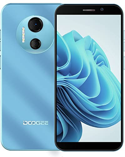 DOOGEE X97 Pro Smartphone Offerta (2022), 4 GB RAM + 64 GB ROM, Android 12, Batteria 4200 mAh, Display 6.0 HD, Doppia Fotocamera 12MP, 4G Dual SIM, NFC/GPS/OTG/Face ID Telefono Cellulare Blu