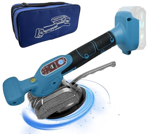 Macchina vibrante per piastrelle Makita 18 V, vibratore per piastrellista con ventosa da 4,7, 5 marce, velocità regolabile, capacità di 60 kg, adatto per 39 x 39 pollici e sotto (Bue)