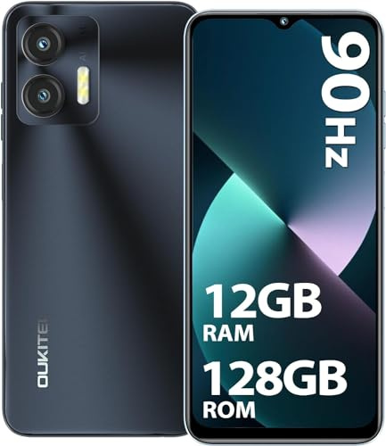 Telefono Android OUKITEL C36, 12GB RAM 128GB ROM Espandibile 1TB, Display 6.56 HD, Batteria 5150mAh, Fotocamera 13MP, Dual SIM 3 Slot/5G-WiFi/GPS/Face ID/OTG, Efficienza Classe A