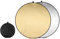 2 en 1 Réflecteur de Lumière, 60cm/24in Réflecteur Photo Pliable - Or Argent Rond, Accessoires Photographique avec Sac Rangement pour Photographie Éclairage Intérieur Extérieur