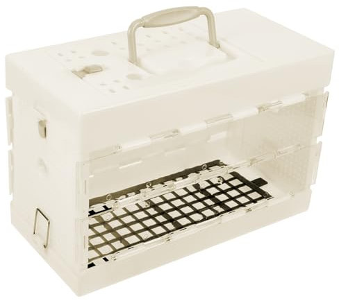 Yardwe Tragbarer Vogelkäfig Papageien-reiseträger Vogeltransportkäfig Für Ausflüge Im Freien Kleiner Vogel-reisekäfig Mit Bequemem Griff