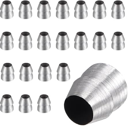 Pack of 20 Wedges with Round Handle, 10 mm Safety Round Wedges, Steel Heavy Duty Hammer Handle Wedge Set Handle, for Axe Hammer, Carpenter, Builder
