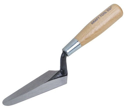 Kraft Tool GG445, 5 x 1-3/4 Cross Joint Trowel with Wood Handle, Pack of 12 pcs